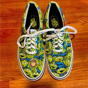 Toy Story Aliens Vans glow in dark -  women’s 9.5! wear on soles/ laces- pics!
